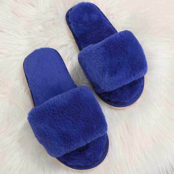 Pantoufles pour femme en peluche pour pour intérieur