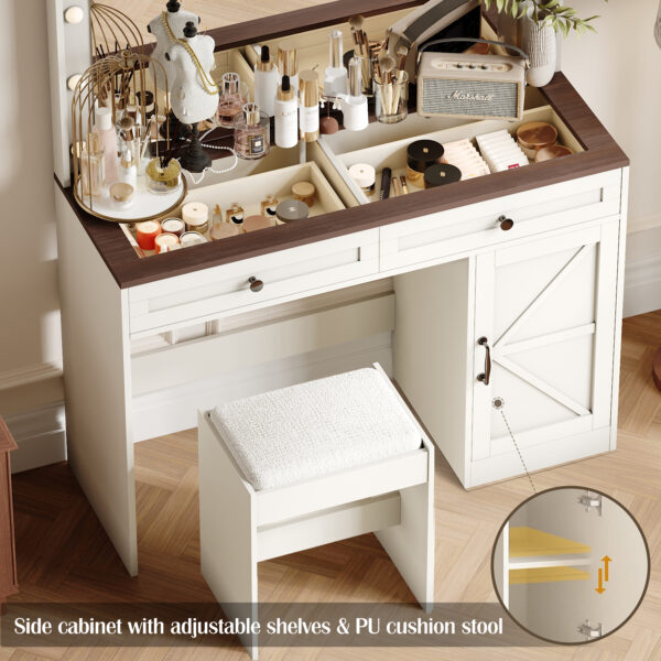 Meuble de maquillage, coiffeuse de chambre – Image 2