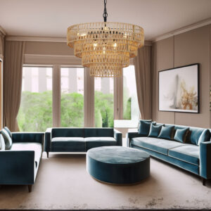 Lustre  de salle à manger à 6 lumières, éclairage suspendu en osier avec abat-jour tissé à 4 niveaux, grands lustres de salon, chambre.