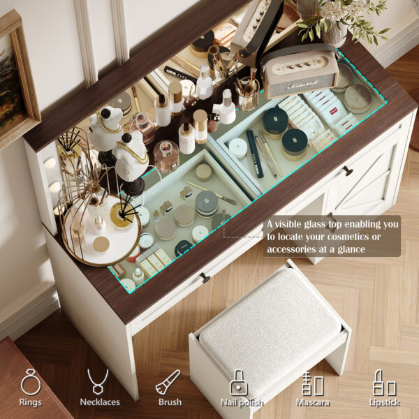 Meuble de maquillage, coiffeuse de chambre – Image 3