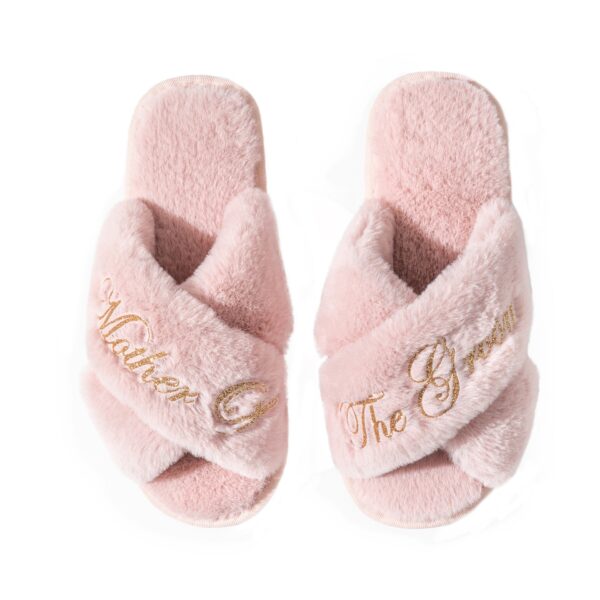 Chaussons croisés, chaussons peluche, pantoufle Bride – Image 5