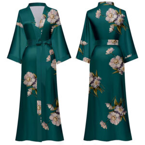 Peignoir en Satin doux pour femme, vêtement de femme, vêtements de maison, nouvelle collection