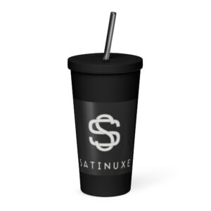 Gobelet isotherme avec paille Satinuxe