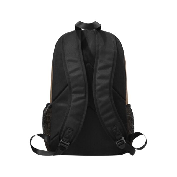 Sac à dos en tissu Marron SATINUXE avec poches latérales en filet – Image 2