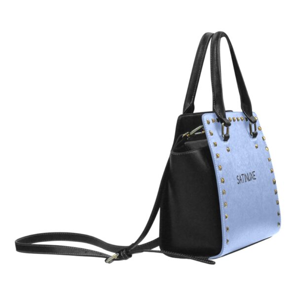 Sac à main Bleu Noir Satinuxe classique – Image 2