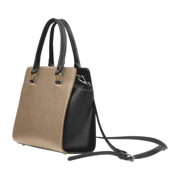 Sac à main Marron Noir Satinuxe classique – Image 4