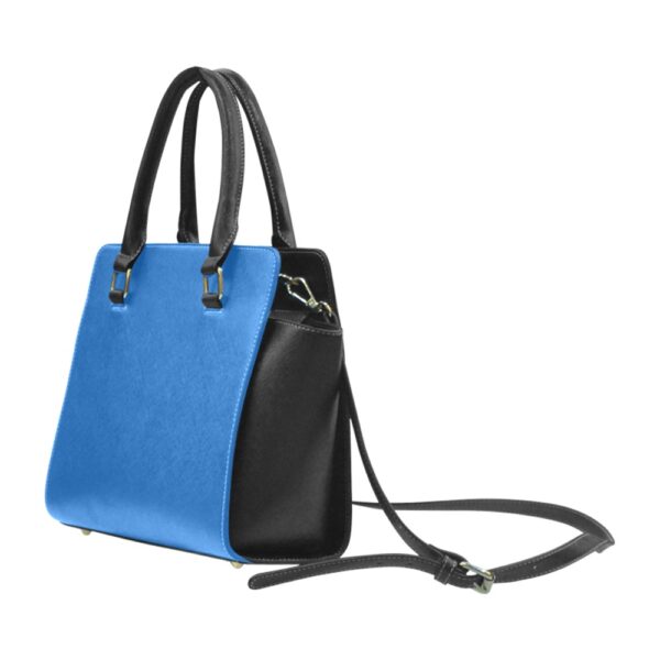 Sac à main Bleu Noir Satinuxe classique – Image 4