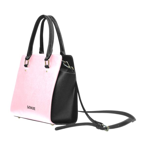 Sac à main blan et noir Satinuxe classique – Image 3