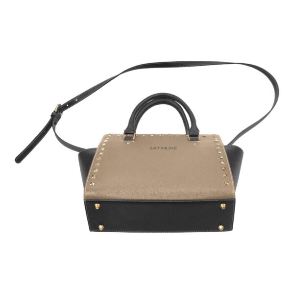Sac à main Marron Noir Satinuxe classique – Image 3