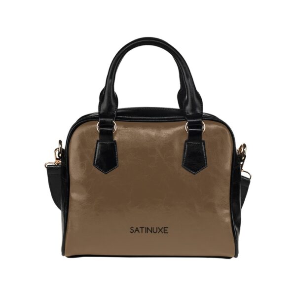 Sac à main à bandoulière Marron noir SATINUXE