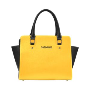 Sac à main Jaune Or Noir Satinuxe classique
