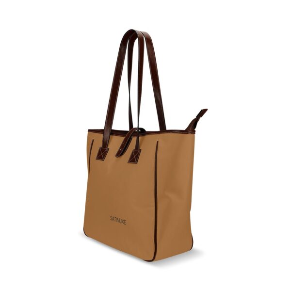 Sac fourre-tout classique Marron SATINUXE – Image 2
