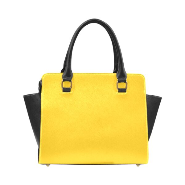 Sac à main Jaune or Noir Satinuxe classique – Image 5