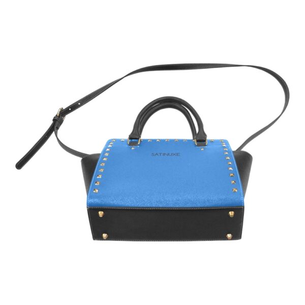 Sac à main Bleu Noir Satinuxe classique – Image 3