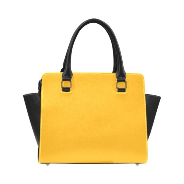 Sac à main Jaune Or Noir Satinuxe classique – Image 5