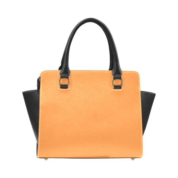 Sac à main Orange Noir Satinuxe classique – Image 5