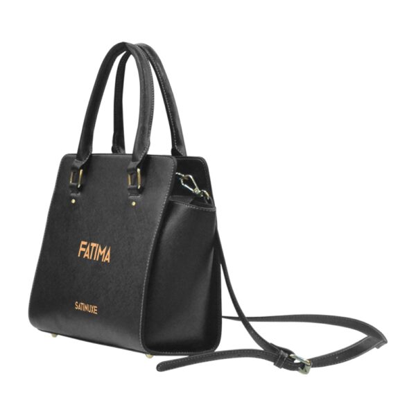 Sac à main classique Noir SATINUXE personnalisable – Image 3