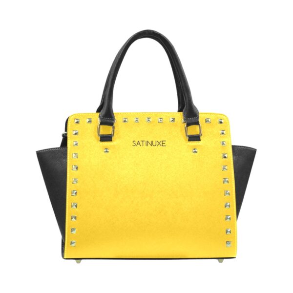 Sac à main Jaune or Noir Satinuxe classique