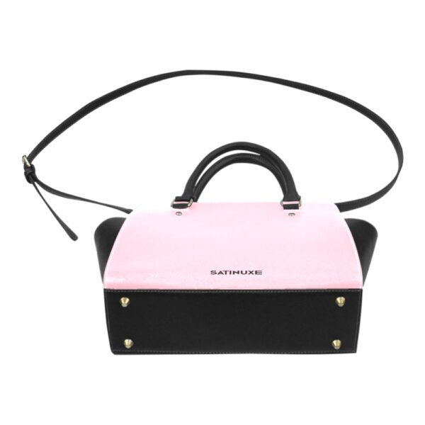 Sac à main blan et noir Satinuxe classique – Image 2