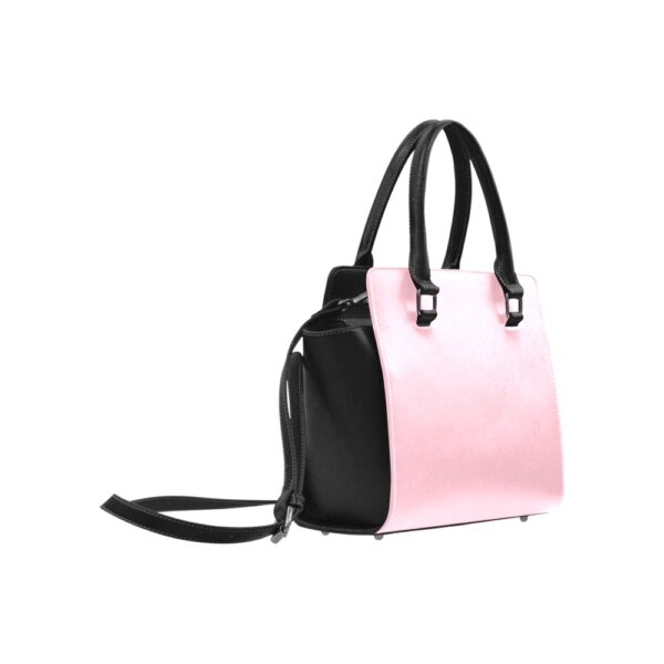 Sac à main blan et noir Satinuxe classique – Image 4
