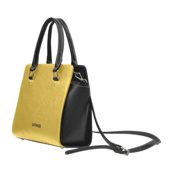 Sac à main classique noir et or SATINUXE – Image 3