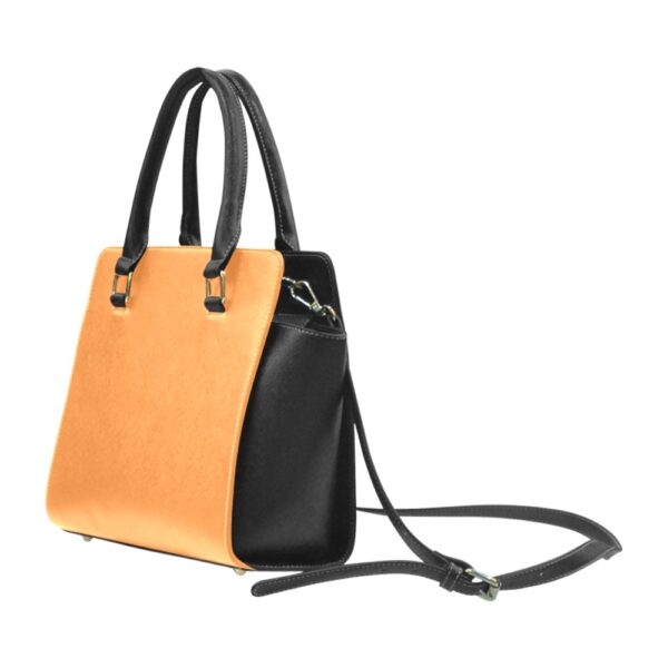 Sac à main Orange Noir Satinuxe classique – Image 4
