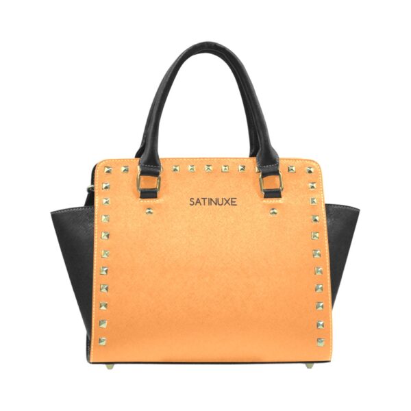 Sac à main Orange Noir Satinuxe classique